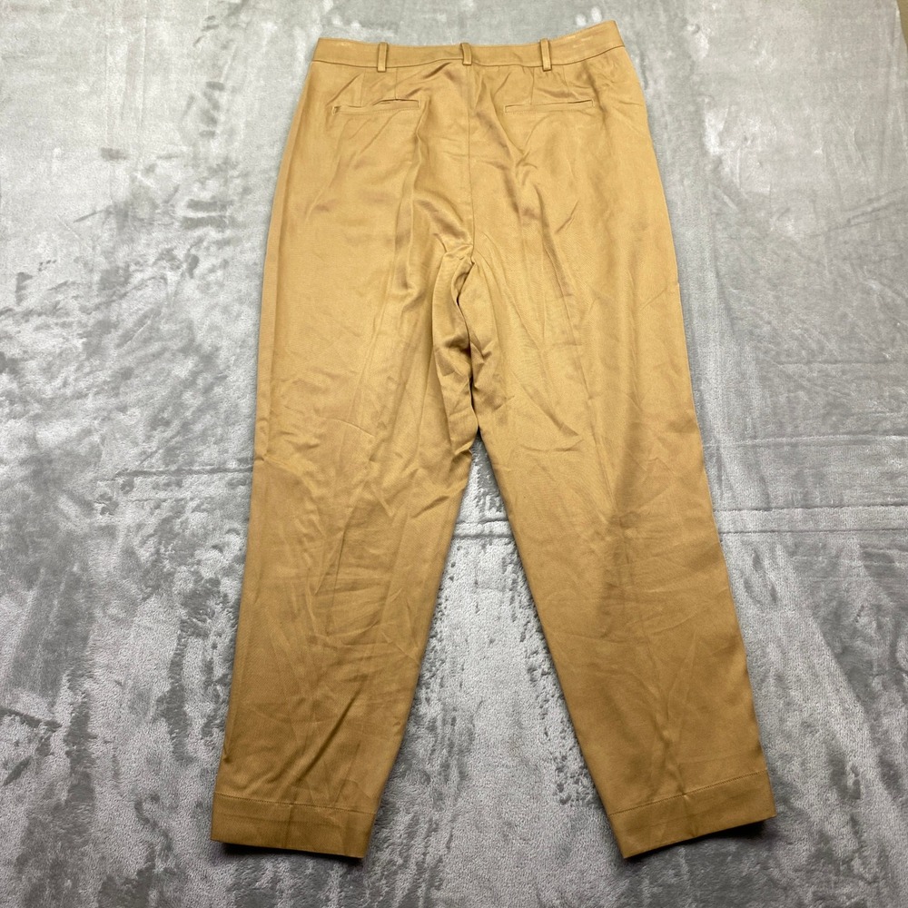 Brooks‎ Brothers Women's Tan Pleated Trousers Dress Pants Size 8 Fits 30" Preppy - Picture 8 of 9